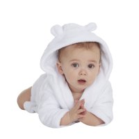 18C454: Baby " Dream Big Little One" Hooded Dressing Gown (0-12 Months)